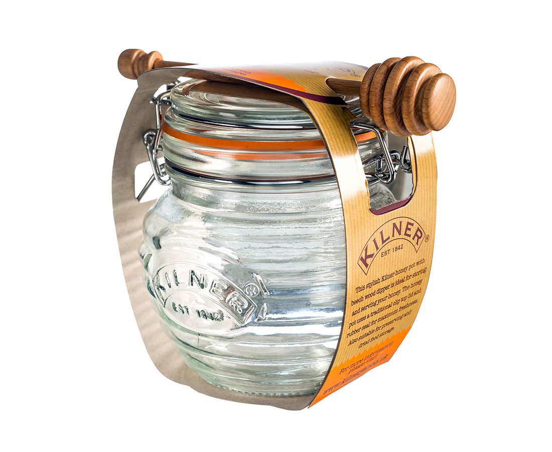 Оригинальная банка. Банка для мёда Kilner, 400 мл. Банка Kilner k0025.400v. Банка для меда с ложкой Kilner Glass Honey Pot Set. Баночки для мëда необычные.