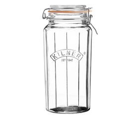 Банка гранёная Clip Top 1,8 л, Kilner, фото 