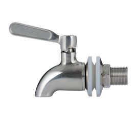 Кран для диспенсера стальной, Kilner, фото 