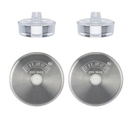 Набор из 2 плоских крышек и 2 гирь для консервирования, Kilner, фото 