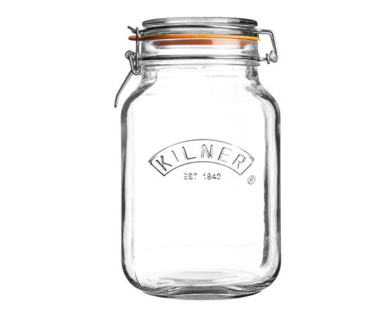 Банка Clip Top квадратная 1,5 л, Kilner, фото 