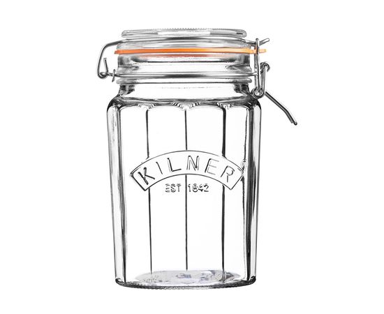 Банка гранёная Clip Top 950 мл, Kilner, фото 
