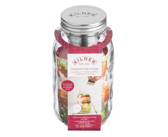 Банка с соусником On The Go 1 л, Kilner, фото , изображение 8