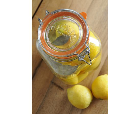 Банка Clip Top квадратная 1,5 л, Kilner, фото , изображение 6