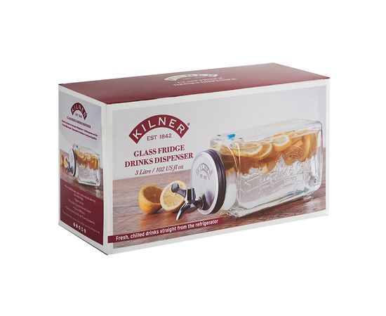 Лимонадник (диспенсер для холодных напитков) 3 л в подарочной упаковке, Kilner, фото , изображение 6