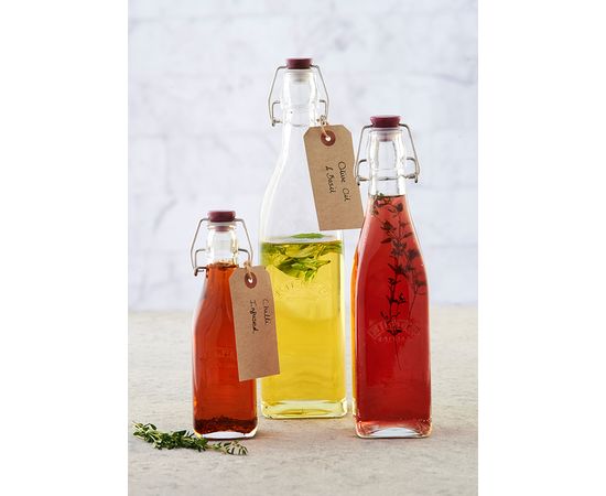 Бутылка Clip Top квадратная 1 л, Kilner, фото , изображение 2