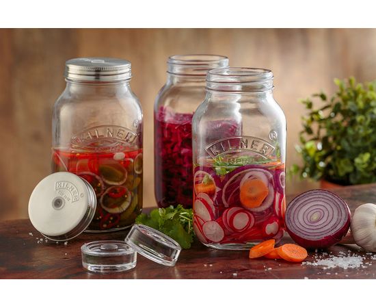 Набор из 2 банок для ферментации в подарочной упаковке, Kilner, фото , изображение 5