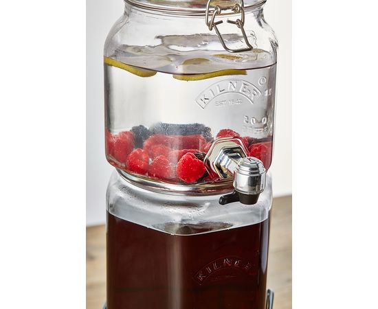 Набор из 2 диспенсеров на подставке 2,1 л и 3,1 л в подарочной упаковке, Kilner, фото , изображение 3