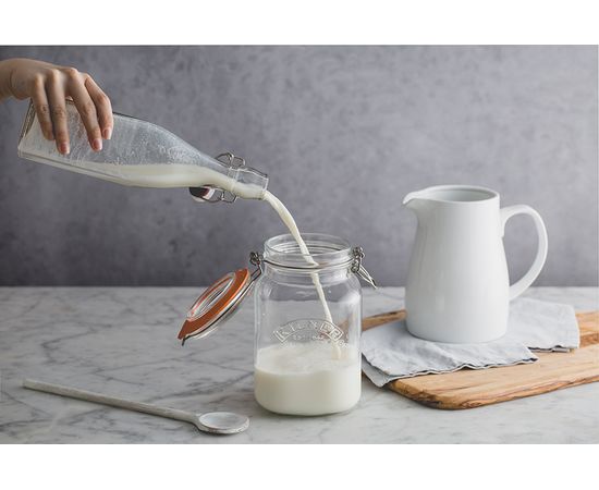 Банка Clip Top квадратная 1,5 л, Kilner, фото , изображение 2