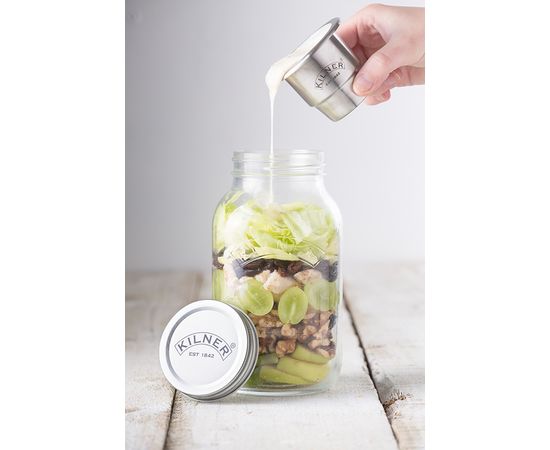 Банка с соусником On The Go 1 л, Kilner, фото , изображение 5