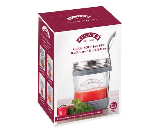 Набор из банки и ложки для супа 350 мл, Kilner, фото , изображение 17