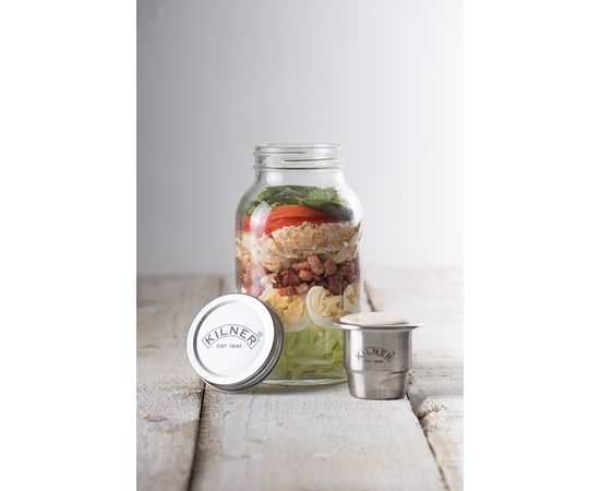 Банка с соусником On The Go 1 л, Kilner, фото , изображение 3