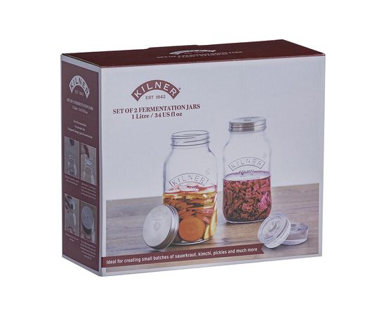Набор из 2 банок для ферментации в подарочной упаковке, Kilner, фото , изображение 7
