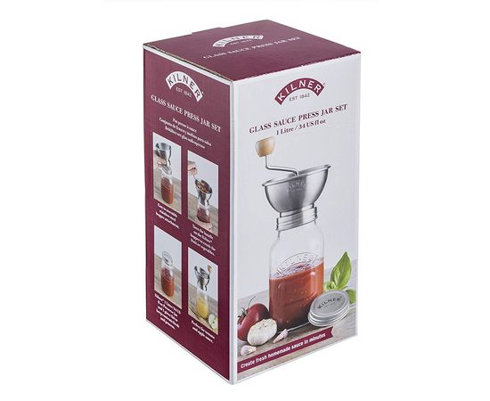 Банка с ручной мельницей для приготовления соуса, Kilner, фото , изображение 6