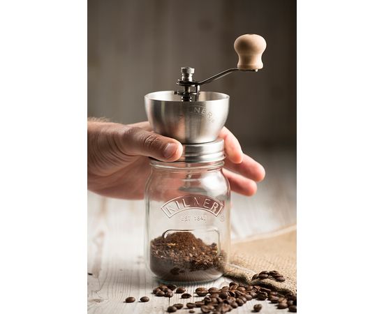Банка с ручной кофемолкой 500 мл, Kilner, фото , изображение 2