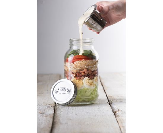 Банка с соусником On The Go 1 л, Kilner, фото , изображение 4