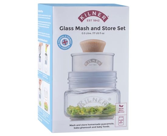 Емкость для хранения с прессом Mash&Store, Kilner, фото , изображение 9