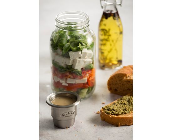 Банка с соусником On The Go 1 л, Kilner, фото , изображение 2